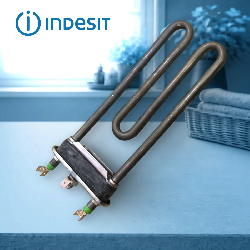 Тэн стиральной машины Indesit 17см 1800W изогнут (с отверстием) 