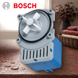 Насос стиральной машины Bosch 4 винта фишка назад  33W GRE