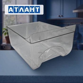Ящик контейнер ATLANT 769748201000, 345х255х190 мм, бесцветный, 1 шт. (кор. 15шт.)