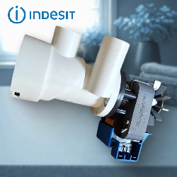 Насос в сборе стиральной машины Indesit с фильтром крок