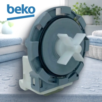 Насос стиральной машины Beko 8 защелок клеммы назад 