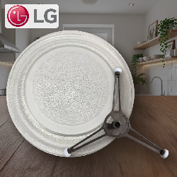 Тарелка для микроволновой печи LG 245мм без куплера + крестовина