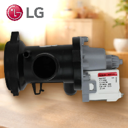 Насос в сборе стиральной машины LG Askoll контакты назад раздельно крепление 3 винта