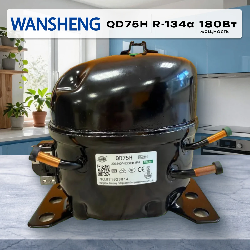Компрессор Wansheng QD75H R134a 180Вт Китай (в инд.уп.) аналог GVM66