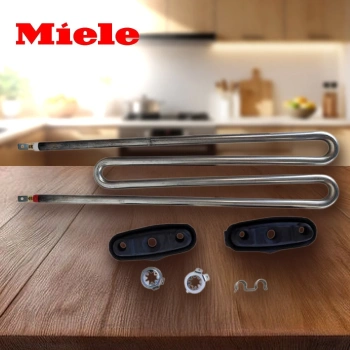 Тэн стиральной машины Miele 27см 2100W  (с двумя резинками с отверстием и без)