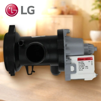 Насос в сборе стиральной машины LG Askoll контакты назад раздельно крепление 3 винта