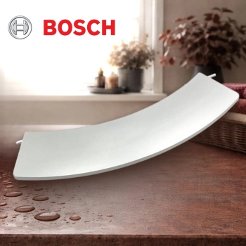 Ручка люка стиральной машины Bosch (серебристая) серия Maxx