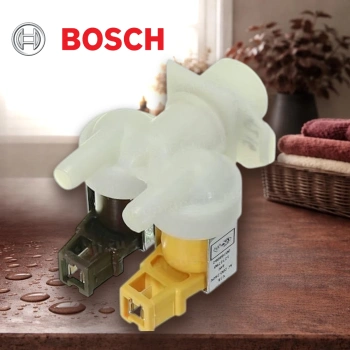 Клапан заливной стиральной машины Bosch 2W180 (Ø12мм фишка крепление защелка)