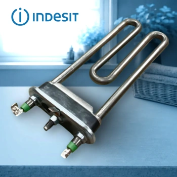 Тэн стиральной машины Indesit 17см Thermowatt original (с отверстием под датчик)