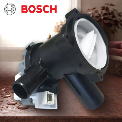 Насос в сборе стиральной машины Bosch Maxx защелки фишка вперед Askoll