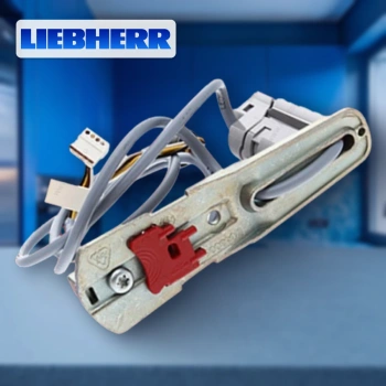 Петля для холодильника Liebherr верхняя со шлейфом без дисплея для двери с дисплеем