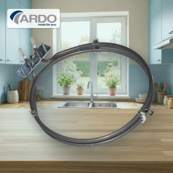 Тэн конвекции Ardo 2000W 220V дл 210 диа 195 толщ 29 2 круга  шир между клемм 24 