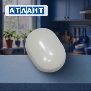 Комплект заглушек ручки холодильника Атлант 2шт (белая)