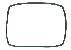 Уплотнитель Bosch двери духовки 440x325mm