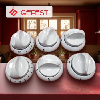 Набор ручек Gefest Брест ручка воротник пружина 5 шт 1100 3100  белые