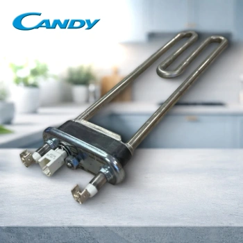 Тэн стиральной машины Candy 1600W 24см (с датчиком в сборе)