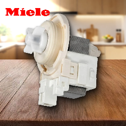 Насос слива стиральной машины Miele 4 защелки клеммы вместе вперед 