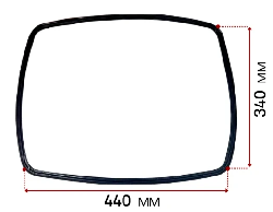 Уплотнитель Eleсtrolux духовки 440x340мм