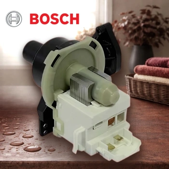 Сливной насос ПММ Bosch (4х защелки срез сверху)
