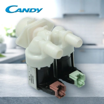 Клапан заливной стиральной машины Candy 2W180 минифишка крепление защелки