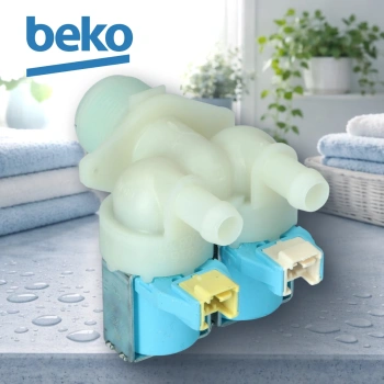 Клапан заливной стиральной машины Beko 2W180 миниклемма вверх (крепление защелки) (72шт/кор)