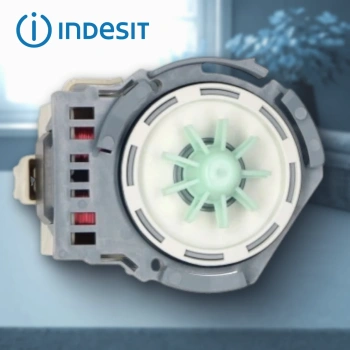 Сливной насос ПММ Indesit (скос мини фишка)