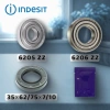 Подшипники для стиральной машины Indesit №3 оригинал
