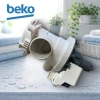 Насос в сборе стиральной машины BEKO 8 защелок фишка вперед 34W (30шт/кор)