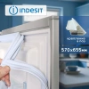 Уплотнитель холодильника Indesit, Stinol 570х655мм (паз) C00525669 белый